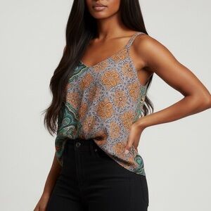 CAbi Paisley Camisole Size M